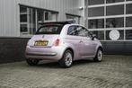 Fiat 500C 1.2 Lounge | Speciale Rome editie | Roze lak! | Ze, Auto's, Fiat, Stof, Gebruikt, Cabriolet, 4 stoelen