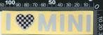 Sticker: Mini Cooper - I love Mini (Finish vlag), Verzenden, Zo goed als nieuw, Auto of Motor