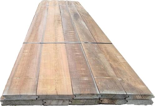 9.1 m2 hardhouten damwand 40 mm dik - nr: HP80, Tuin en Terras, Palen, Balken en Planken, Nieuw, Planken, 250 cm of meer, Hardhout