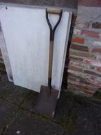 VINTAGE GRAANSCHOP/SNEEUWSCHEP/METALEN SCHEP MET HOUTEN STEE, Ophalen, Gebruikt, Schop