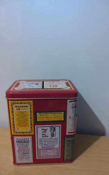 Vintage Douwe Egberts Spaarpottenblik beschikbaar voor biedingen