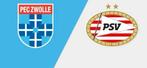 PEC Zwolle - PSV | 2 kaarten, Tickets en Kaartjes, Losse kaart, Twee personen, Oktober