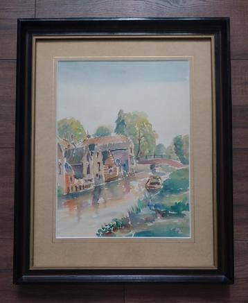 Jo Diks (1920-2013) - Het Gooi - Aquarel - 1960 beschikbaar voor biedingen