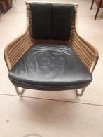 fauteuil, Huis en Inrichting, Fauteuils, Ophalen, Gebruikt, Riet of Rotan, 75 tot 100 cm