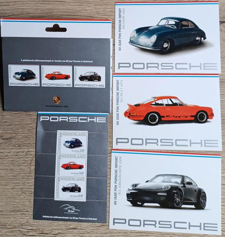 Porsche Persoonlijke Postzegels & Kaarten, Postzegels en Munten, Postzegels | Nederland, Ophalen of Verzenden