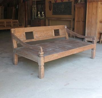 Zeer diepe stationsbank Loungebank teak bank Ibiza Bali RQ21 beschikbaar voor biedingen