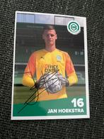 Jan Hoekstra - FC Groningen Spelerskaart, Ophalen of Verzenden, Zo goed als nieuw, Spelerskaart