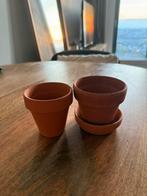 Aardewerk Bloempotten Set, Gebruikt, Rond, Binnen, Ophalen of Verzenden