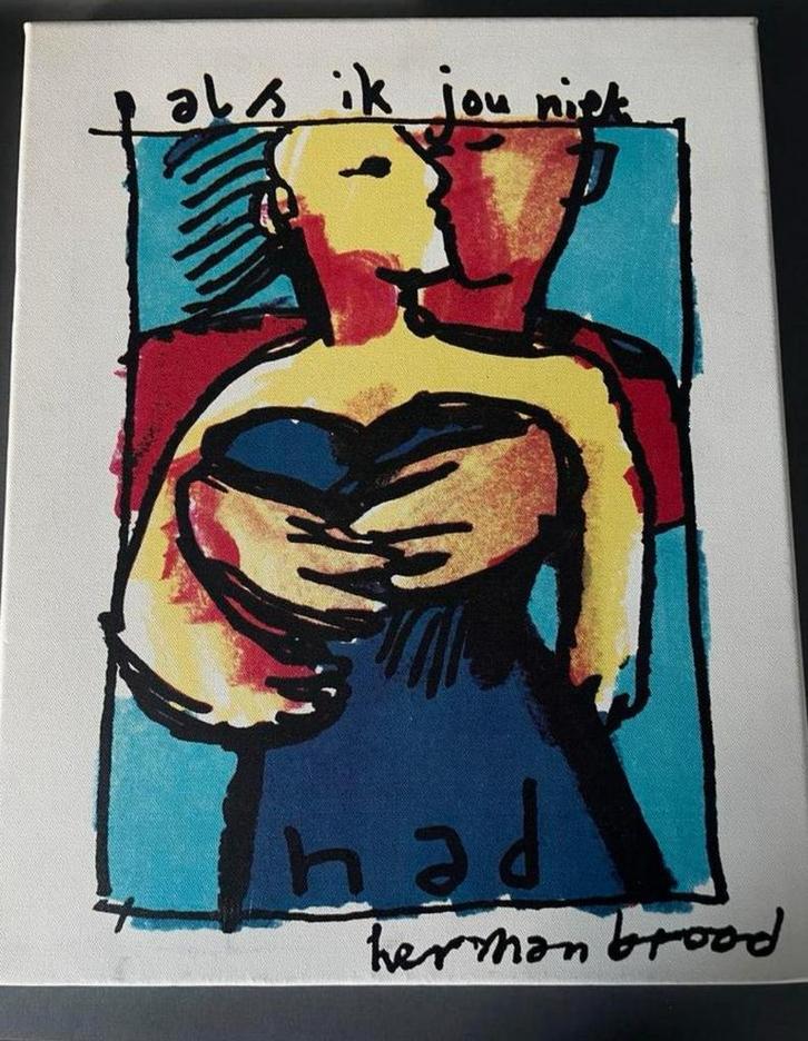 Drieluik Herman Brood schilderijen, Antiek en Kunst, Kunst | Schilderijen | Modern, Ophalen of Verzenden