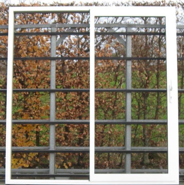 aluminium schuifraam, schuifdeur , pui 203 x 216 wit, Doe-het-zelf en Verbouw, Kozijnen en Schuifpuien, Nieuw, Schuifpui, Aluminium