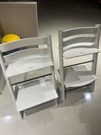 2x Stokke tripp trapp kinderstoel - wit, Kinderen en Baby's, Kinderstoelen, Ophalen, Gebruikt, Meegroeistoel, Stoelverkleiner
