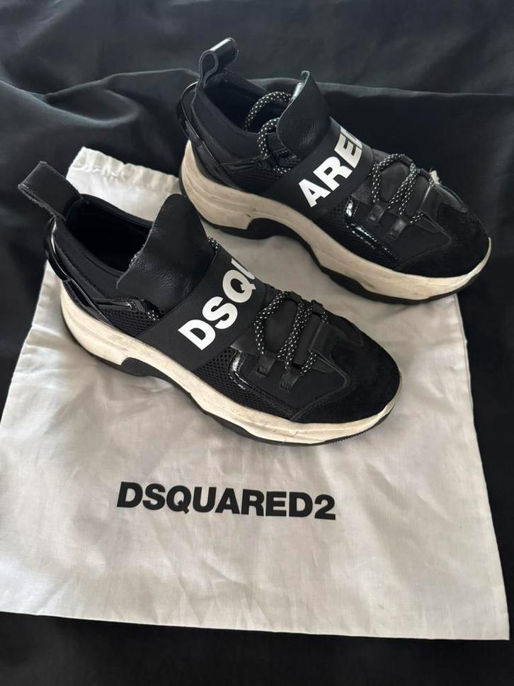 Gave originele Dsquared2 sneakers maat 39, Kleding | Heren, Schoenen, Zo goed als nieuw, Zwart, Ophalen of Verzenden