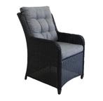6x dublin zwarte stoel van wicker showroom, Ophalen of Verzenden, Zo goed als nieuw, Wicker