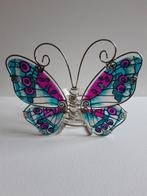 Vlinder glas, Verzamelen, Beelden en Beeldjes, Ophalen, Zo goed als nieuw, Dier
