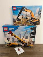 Lego City 60409 Bouwkraan & 60420 Graafmachine, Ophalen of Verzenden, Nieuw, Complete set, Lego