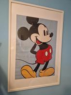 Mickey Mouse Ingelijste Print - 70x100cm, Antiek en Kunst, Kunst | Litho's en Zeefdrukken, Ophalen