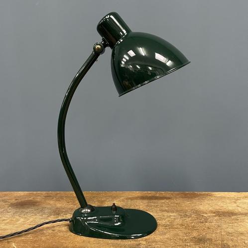 Oude donkergroene Kandem bureaulamp model 1089 tafellamp, Huis en Inrichting, Lampen | Tafellampen, Gebruikt, Minder dan 50 cm