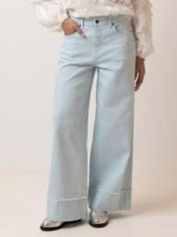 Norah stretch spijkerbroek / wide leg jeans maat 42 blauw beschikbaar voor biedingen