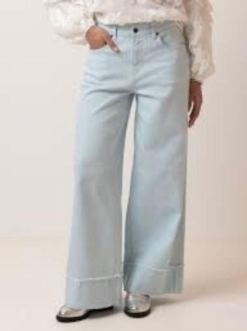 Norah stretch spijkerbroek / wide leg jeans maat 42 blauw, Kleding | Dames, Spijkerbroeken en Jeans, Zo goed als nieuw, Blauw