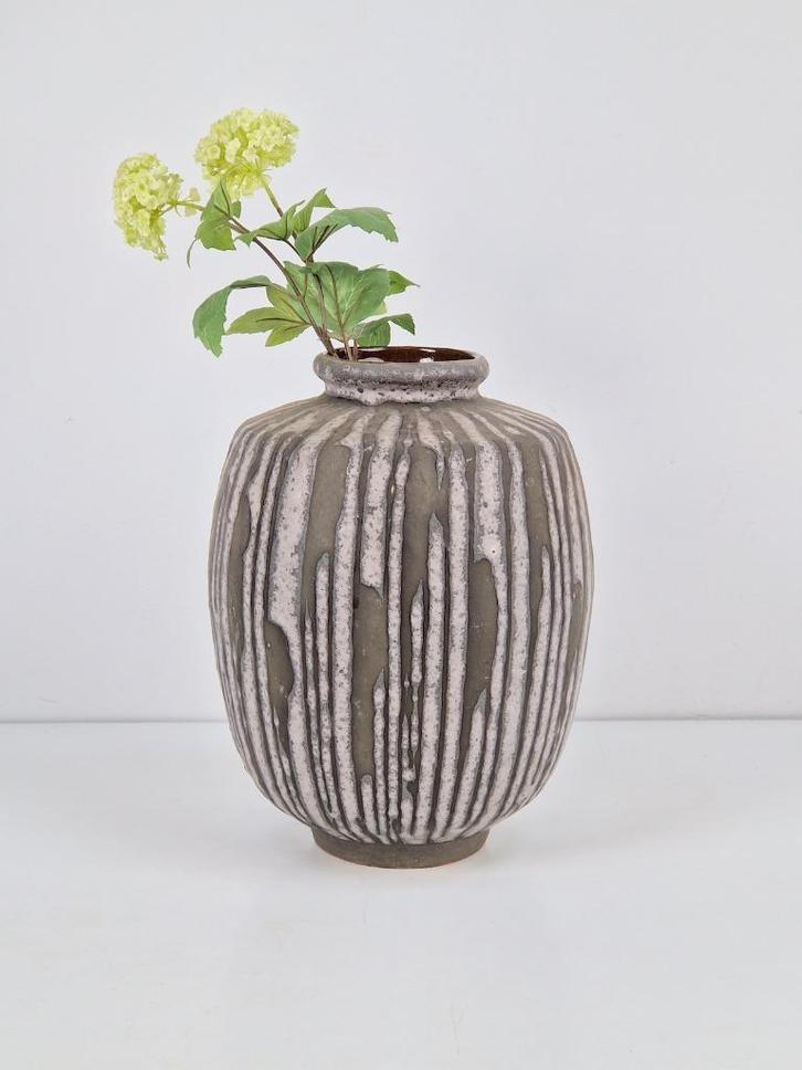 Vintage carstens vaas gerda heuckeroth west germany 1960, Huis en Inrichting, Woonaccessoires | Vazen, Zo goed als nieuw, Overige kleuren