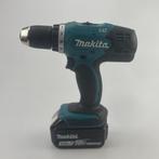 Makita DDF453 Schroefmachine + 2x 18v 3.0ah Accu en Oplader, Doe-het-zelf en Verbouw, Gereedschap | Boormachines, Makita, Zo goed als nieuw