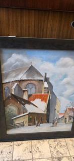 Schilderij: Winterlandschap met Kerk, Ophalen