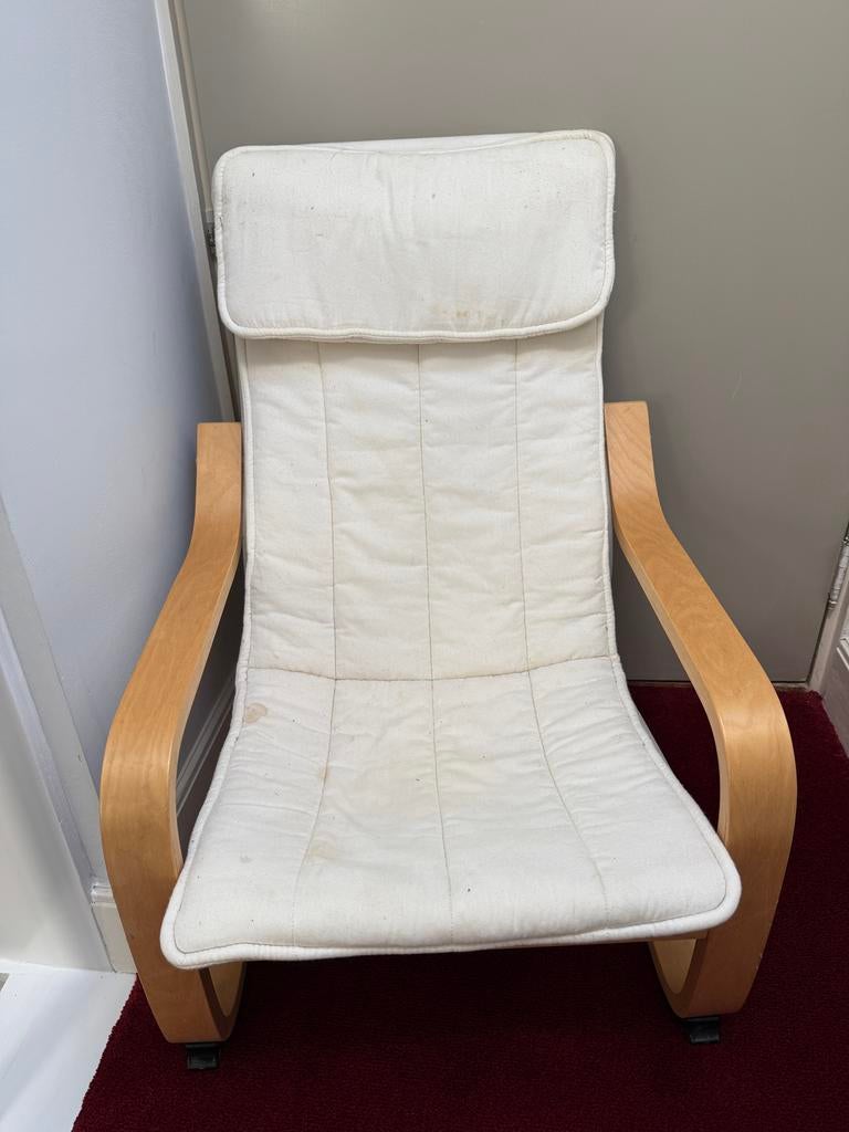 IKEA kinderstoel / chillstoel, Huis en Inrichting, Stoelen, Gebruikt, Chill, Wit, Ophalen of Verzenden