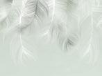 Veren vlies behang zachtgroen XL 375 x 270 * Muurdeco4kids, Huis en Inrichting, Stoffering | Behang, Verzenden, Minder dan 10 m²