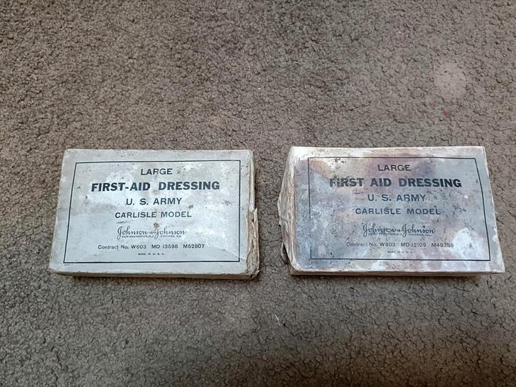 2x groot carlisle model verband, Verzamelen, Militaria | Tweede Wereldoorlog, Amerika, Ophalen of Verzenden