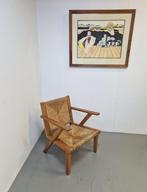 Vintage schilderij M van Kol modern ingelijst pentekening ‘5, Antiek en Kunst, Ophalen of Verzenden