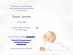 Tamara, Ophalen of Verzenden, 2000 tot heden, Geboortekaartje