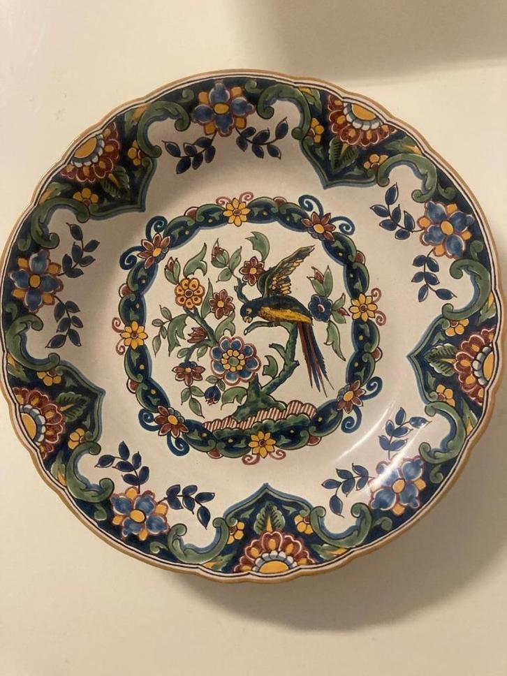 Prachtig Makkums wandbord van Altena en Krooyenga (Mak_2), Antiek en Kunst, Antiek | Wandborden en Tegels, Ophalen of Verzenden