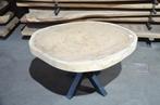 Ronde Suar boomstamtafel - 110- 135 cm-BT172, Ophalen, Nieuw