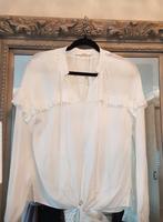 MOOIE witte blouse met roesjes  "Aaiko", Aaiko, Wit, Ophalen of Verzenden, Zo goed als nieuw