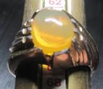 Opaal zilver 950 ring %100 natuurlijk opaal groot ring M 21, Sieraden, Tassen en Uiterlijk, Ringen, Ophalen, 20 of groter, Zo goed als nieuw