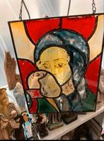 Maria met haar zoon , glas in lood afmeting op foto’s, Antiek en Kunst, Ophalen of Verzenden