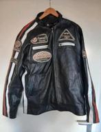 Als nieuw ! lederen leder biker jack / jas mt 58 xxxl 3xl, Ophalen of Verzenden, Zo goed als nieuw, Maat 56/58 (XL), Zwart