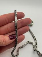 B621 Prachtige zilveren koningsketting 55,5 cm | 54 gram, Sieraden, Tassen en Uiterlijk, Kettingen, Ophalen of Verzenden, Zo goed als nieuw