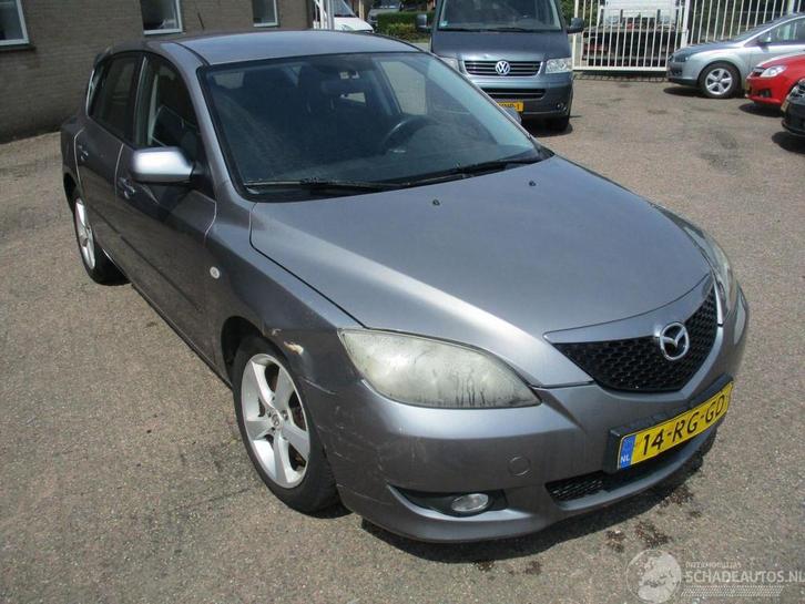 Mazda 3 2.0 Executive (bj 2005), Auto diversen, Schadeauto's, Mazda, Handgeschakeld, Benzine, Hatchback, Zilver of Grijs