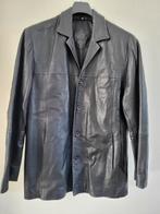 Echt leren heren jas merk on line leatherwear maat 56, On line leather wear, Zwart, Maat 56/58 (XL), Ophalen of Verzenden