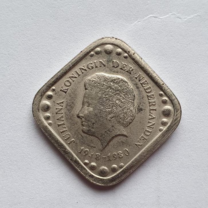 Nederland 5 Cent 1980 Abdicatie Juliana, Postzegels en Munten, Munten | Nederland, 1 cent, Koningin Juliana, Ophalen of Verzenden