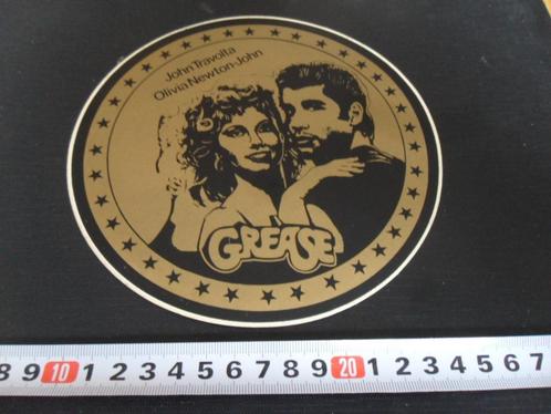 sticker GREASE John Travolta Olivia Newton John *, Verzamelen, Stickers, Zo goed als nieuw, Bedrijf of Vereniging, Ophalen