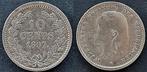 10 cent 1897 hangend haar A2, Postzegels en Munten, Munten | Nederland, Verzenden, Koningin Wilhelmina, 10 cent, Zilver