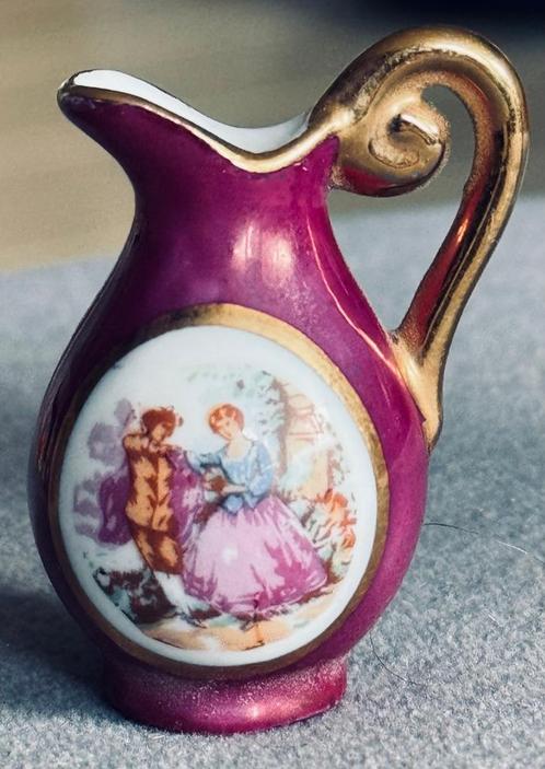 Porseleinen Limoges style voorraad vaasje en pot, Antiek en Kunst, Antiek | Porselein, Ophalen