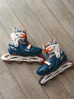 Nijdam verstelbare skeelers maat 37 / 40, blauw, wit, oranje, Kinderen, Inline skates 4 wielen, Ophalen, Overige merken