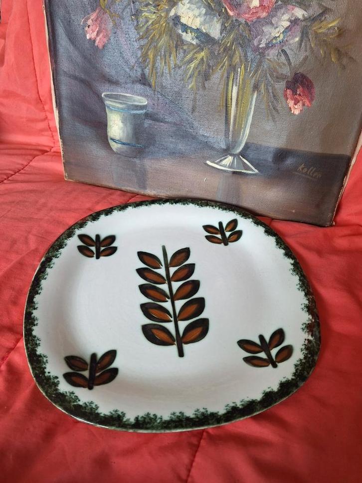 Taartschaal boch belgium, Antiek en Kunst, Antiek | Servies los, Ophalen of Verzenden