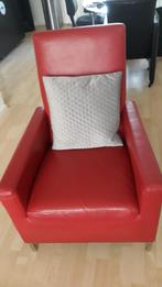 2 lederen fauteuils TOPFORM zgan, Huis en Inrichting, Fauteuils, Ophalen, Strak modern, Zo goed als nieuw, 50 tot 75 cm