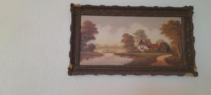 Divan schilderij 1950, Antiek en Kunst, Kunst | Schilderijen | Klassiek, Ophalen