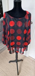 53)Te koop nieuw zwart/rood tuniek 1maat ongev.42/46, Maat 42/44 (L), Nieuw, Ophalen of Verzenden, Made In Italy