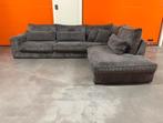 ✅️️mooie grijze ribstof hoekbank 🚚GRATIS LEVERING, Huis en Inrichting, Ophalen, Zo goed als nieuw, 150 cm of meer, Vierpersoons of meer